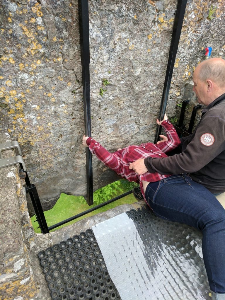 Kissing the Blarney Stone
