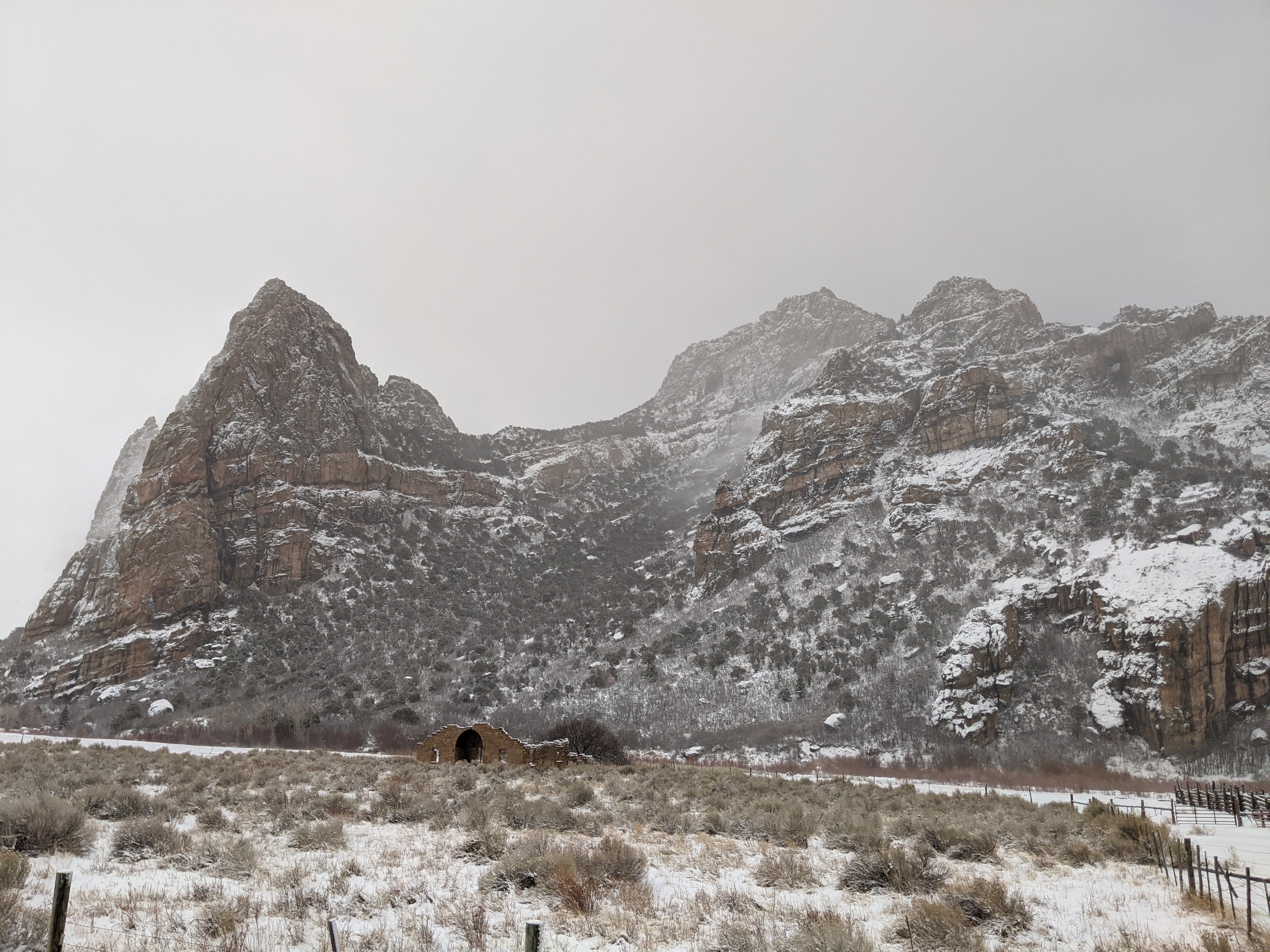 We still got some nice views, covered in snow