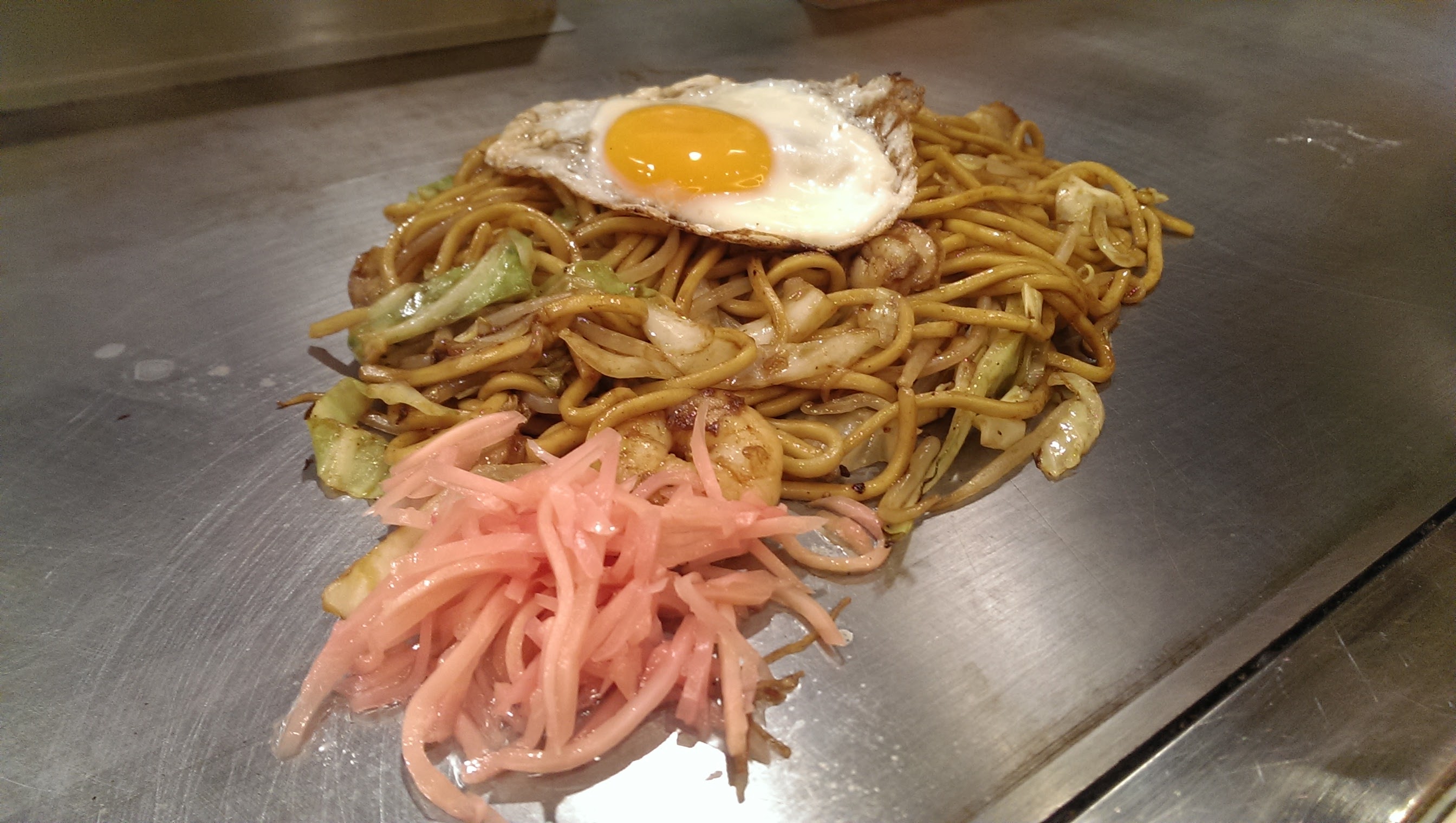 We actually had okonomiyaki twice!